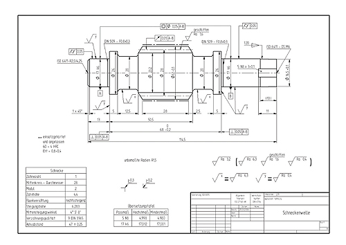 Solid-Edge-drawing-of-a-worm-shaft Solid-Edge-drawing-of-a-worm-shaft