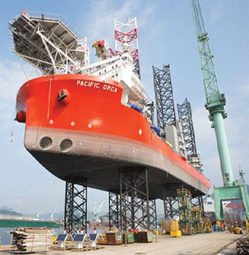  minimizes the impact of waves and wind during turbine installations